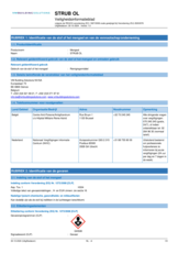 STRUB OL - Veiligheidsinformatieblad